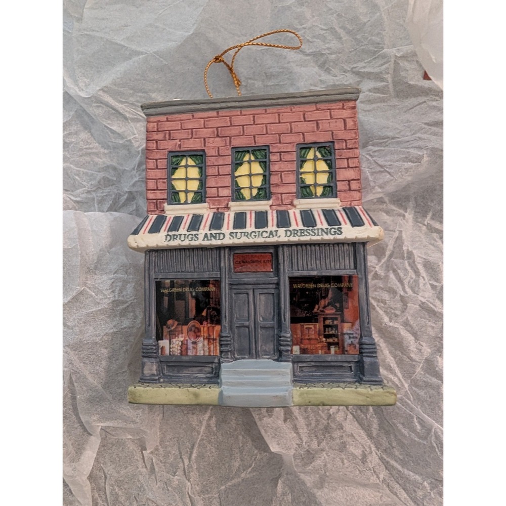 Vtg 2001 Hallmark The First Walgreen Drugstore 100th Anniversary Ornament
